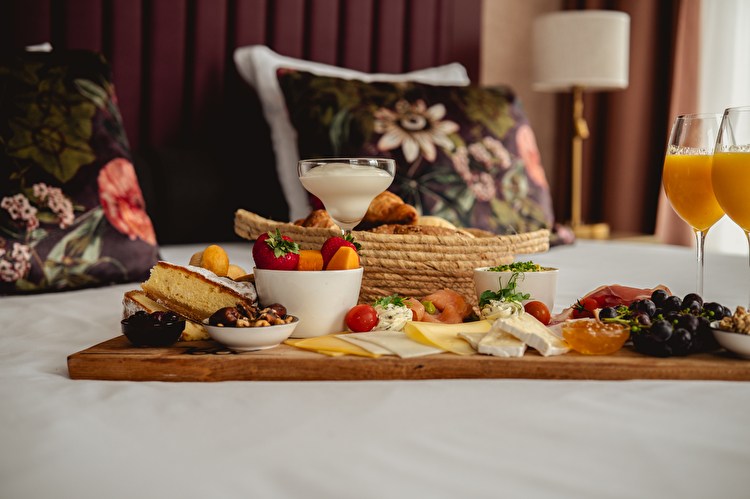 Romantische gedekte tafel in Restaurant Wesseling